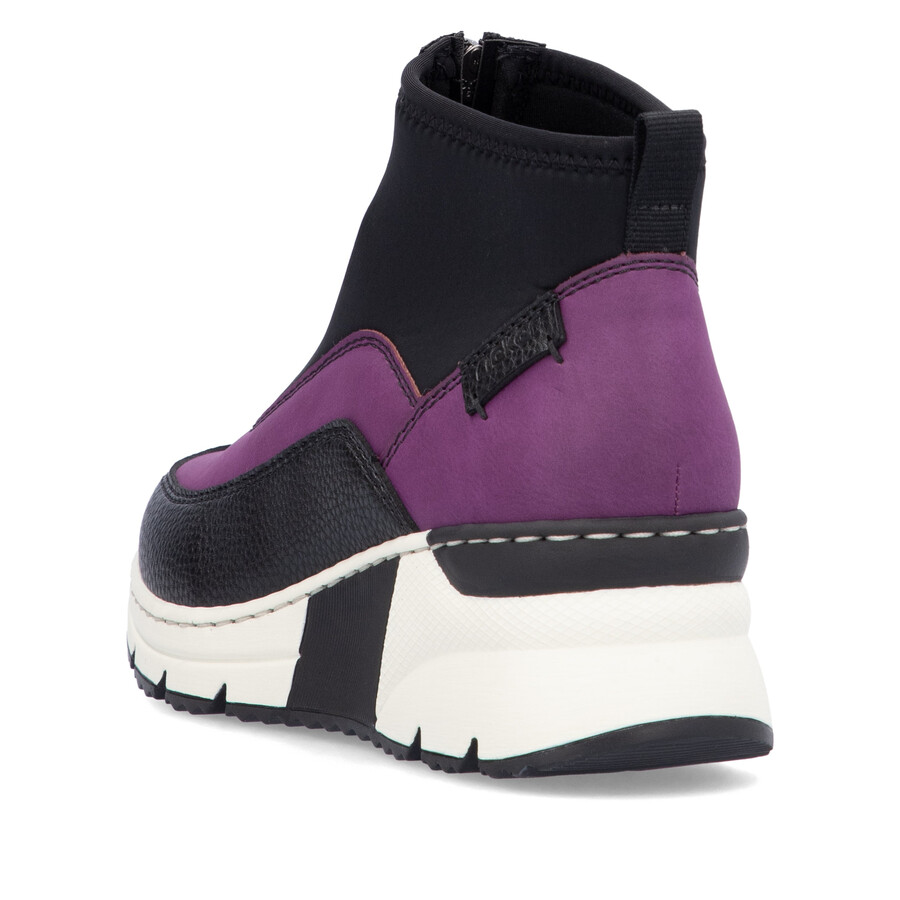 bottes roses à fermeture éclair pour femmes rieker n6352-30