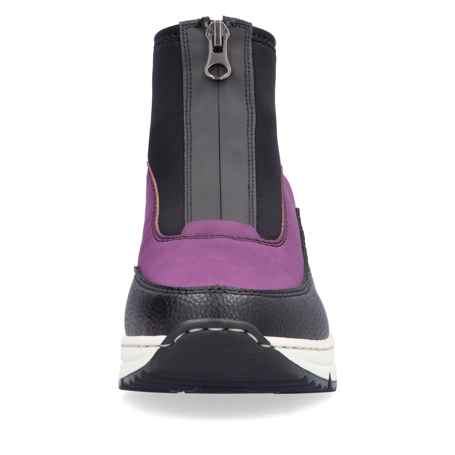 bottes roses à fermeture éclair pour femmes rieker n6352-30