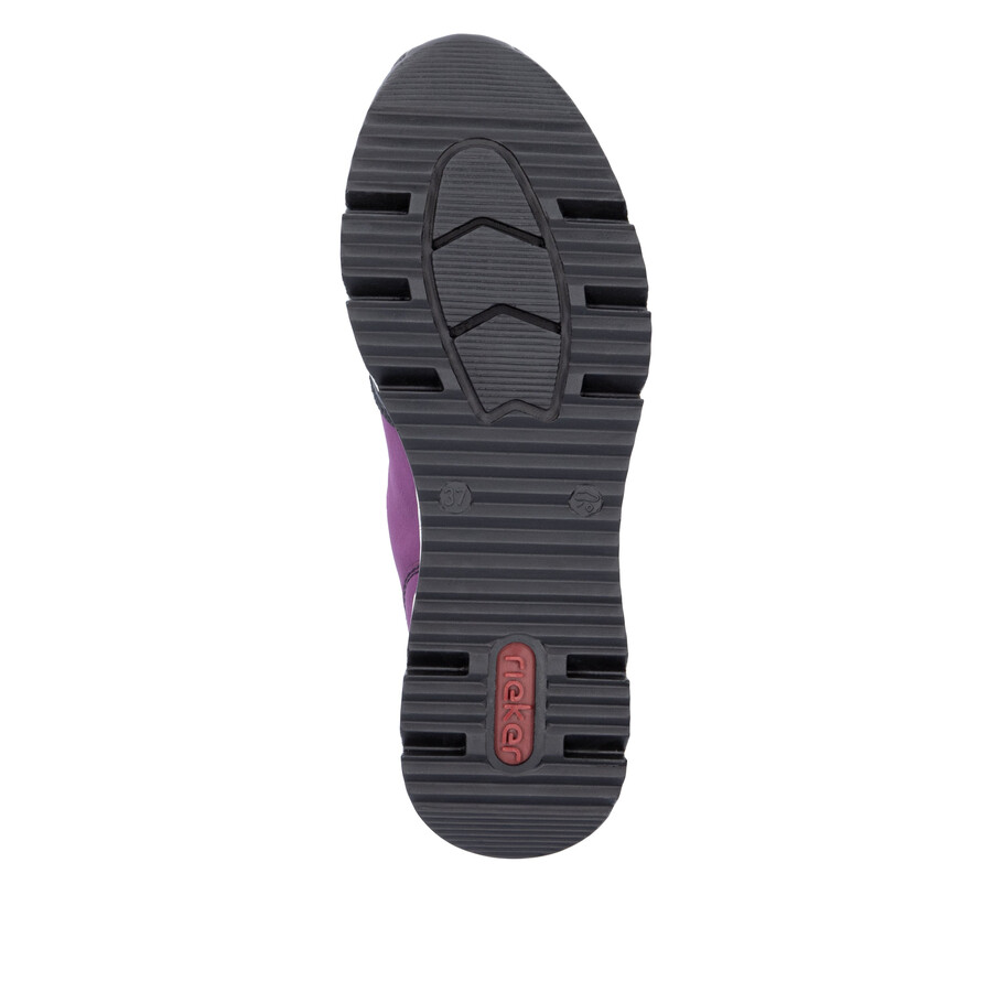 bottes roses à fermeture éclair pour femmes rieker n6352-30