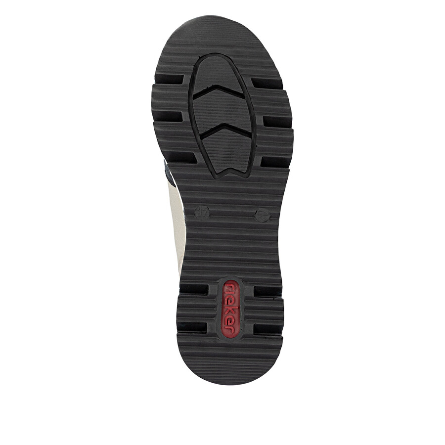 bottes beiges à fermeture éclair pour femmes rieker n6352-60