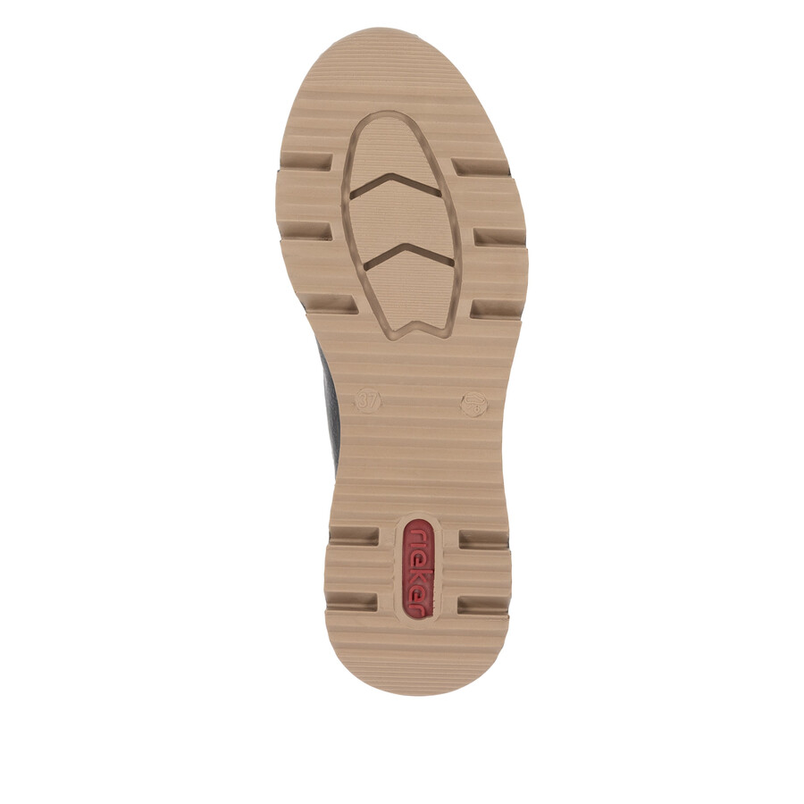bottes noires à fermeture éclair pour femmes rieker n6361-00