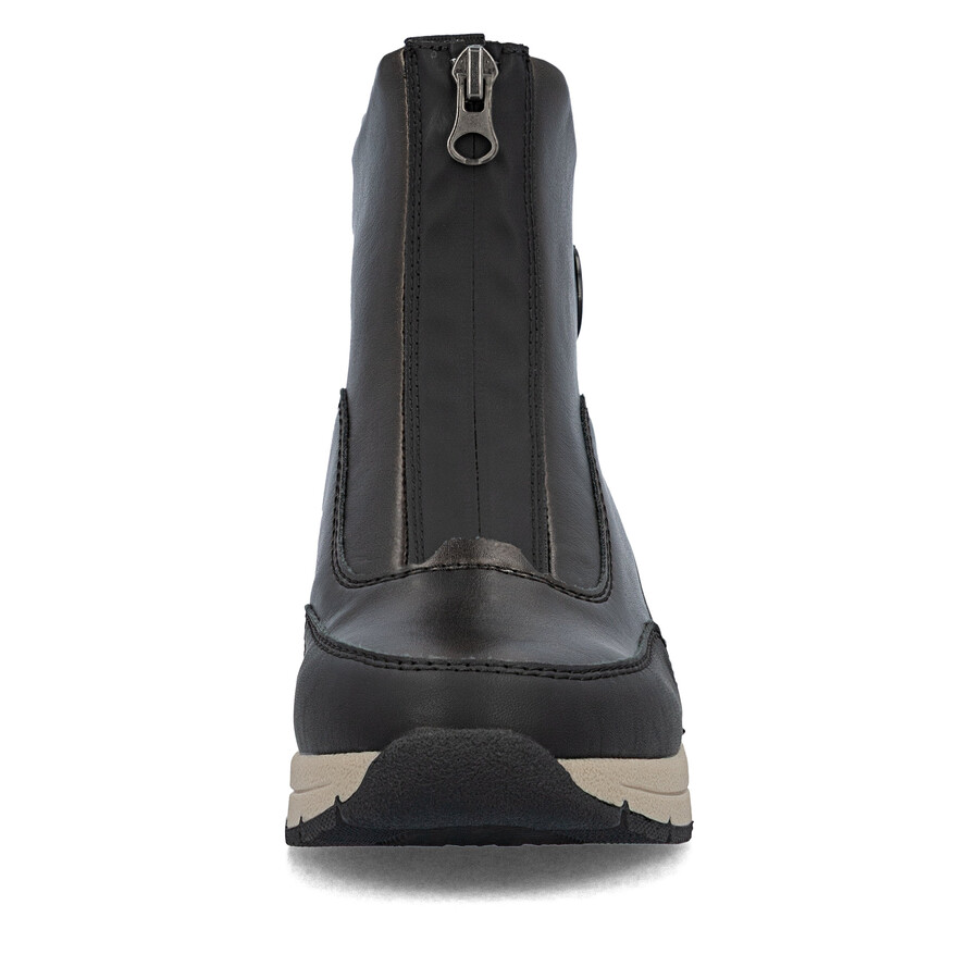 bottes marron à fermeture éclair pour femmes rieker n9381-60