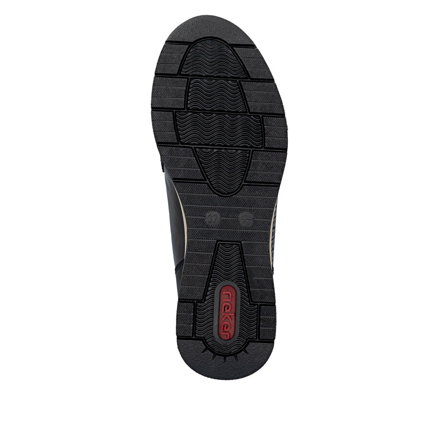 bottes marron à fermeture éclair pour femmes rieker n9381-60
