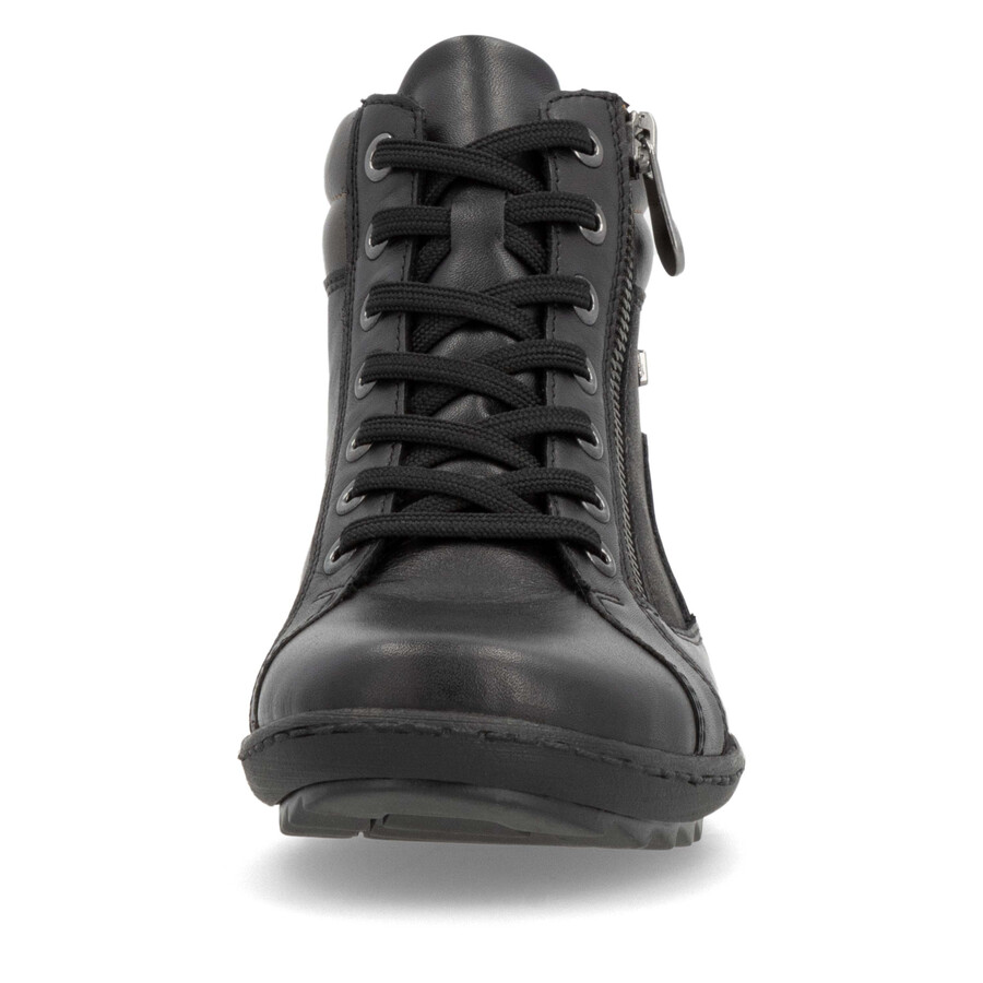 bottes noires à fermeture éclair pour femmes remonte r1458-03