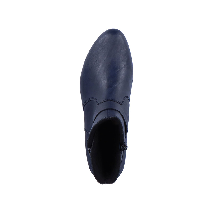 bottes bleues à fermeture éclair pour femmes rieker y0775-14