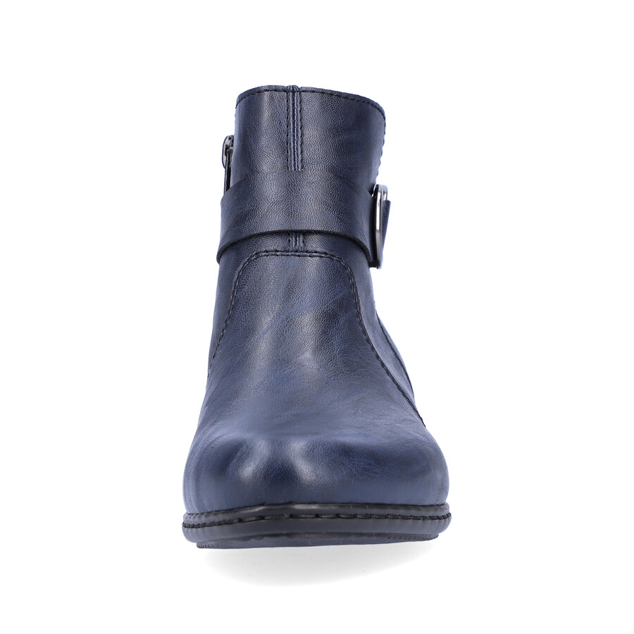bottes bleues à fermeture éclair pour femmes rieker y0775-14