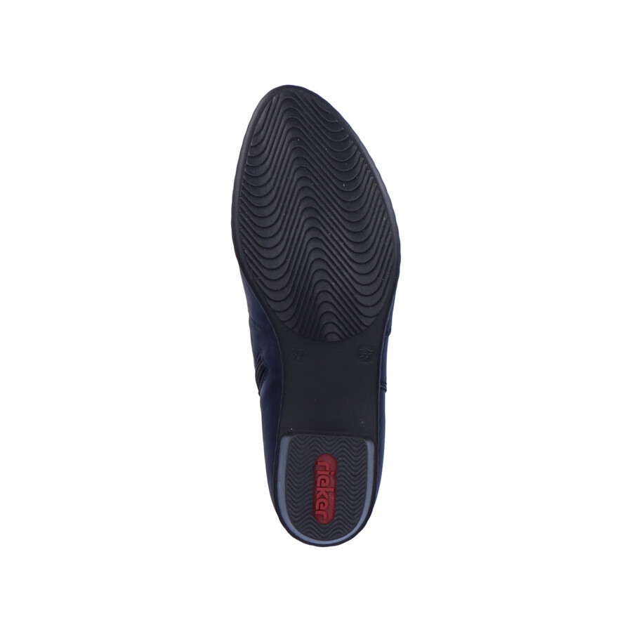 bottes bleues à fermeture éclair pour femmes rieker y0775-14