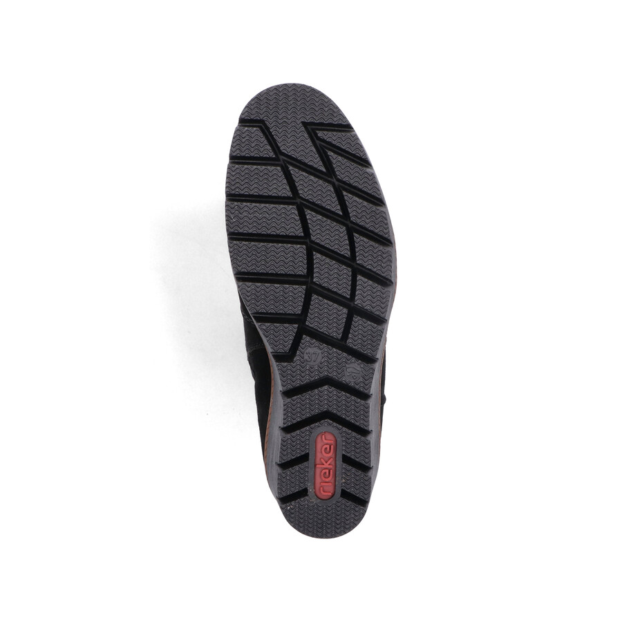 bottes noires à fermeture éclair pour femmes rieker y5065-00