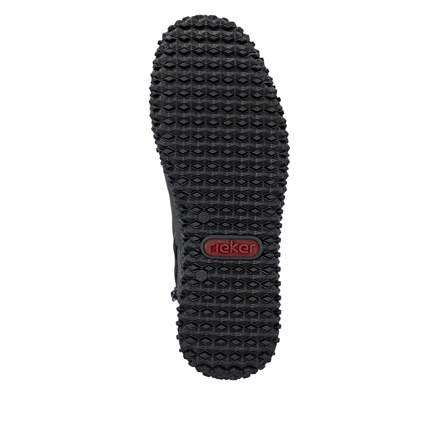 bottes grises à fermeture éclair pour femmes rieker z4251-45
