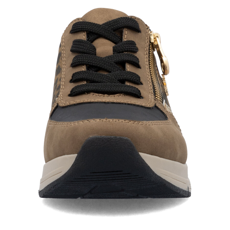 chaussures marron à fermeture éclair pour femmes rieker 58902-24
