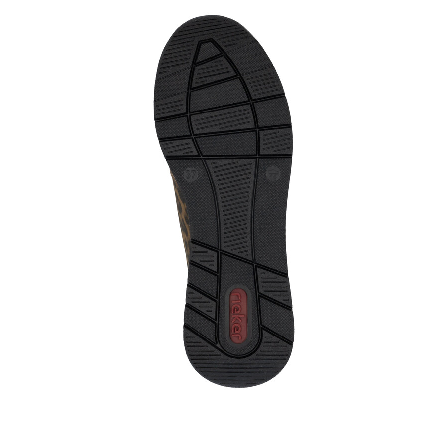 chaussures marron à fermeture éclair pour femmes rieker 58902-24