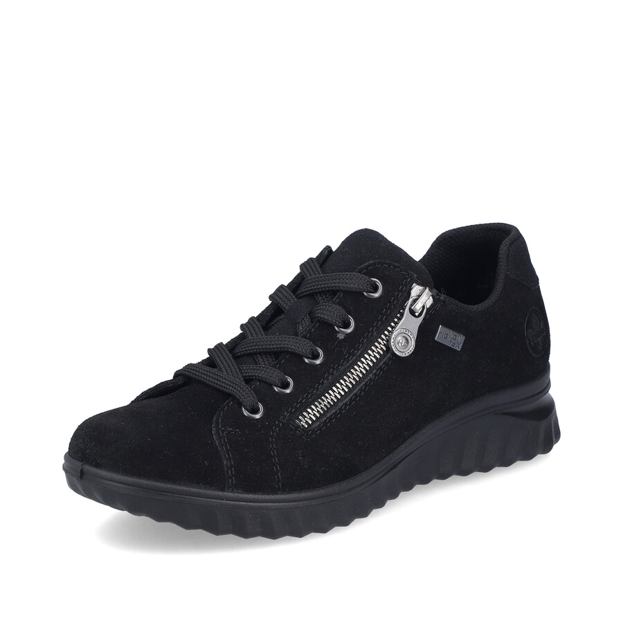 chaussures noires à fermeture éclair pour femmes rieker 59000-00