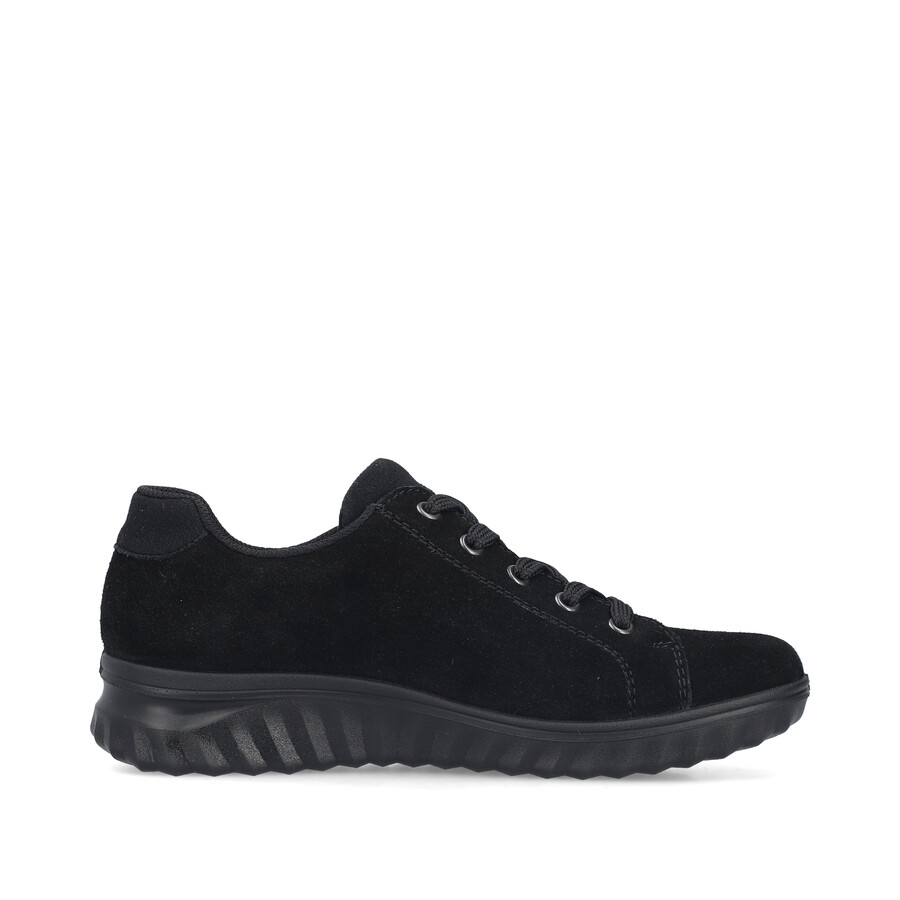 chaussures noires à fermeture éclair pour femmes rieker 59000-00