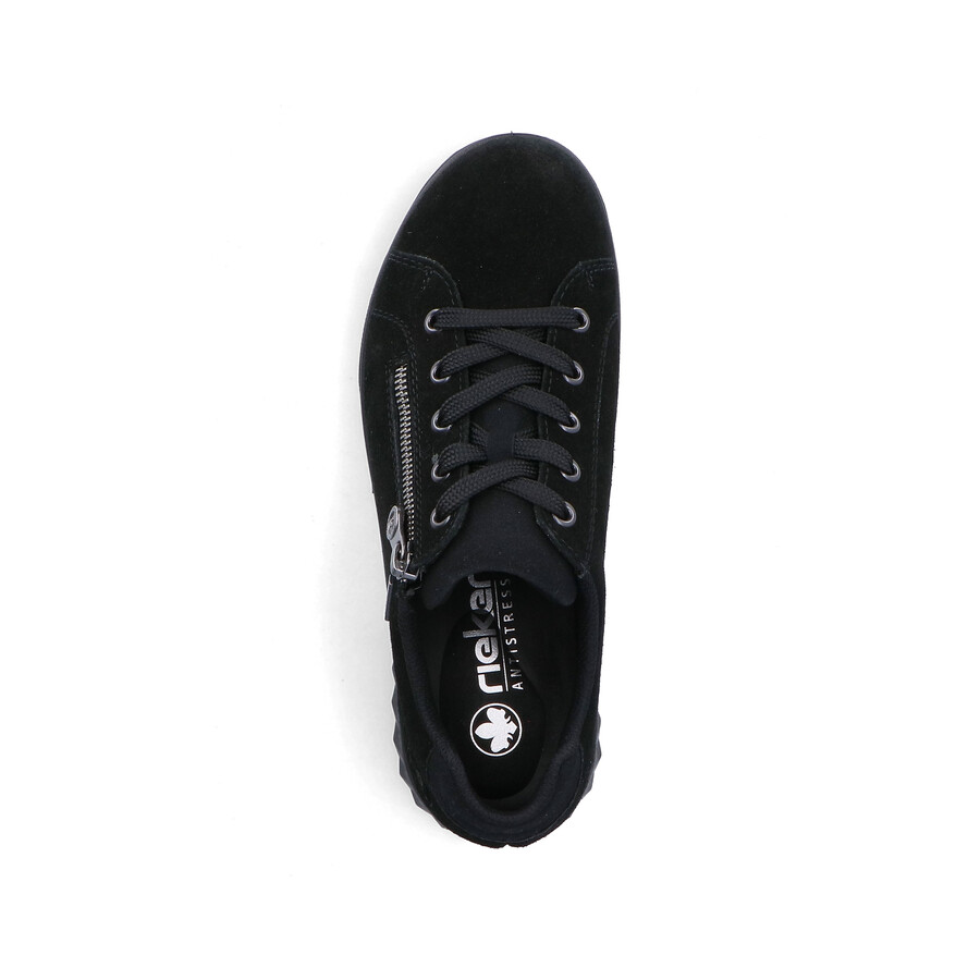 chaussures noires à fermeture éclair pour femmes rieker 59000-00