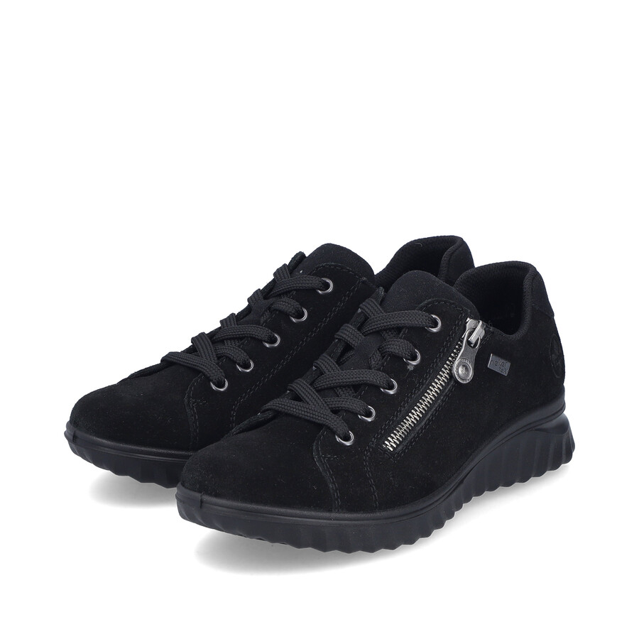 chaussures noires à fermeture éclair pour femmes rieker 59000-00