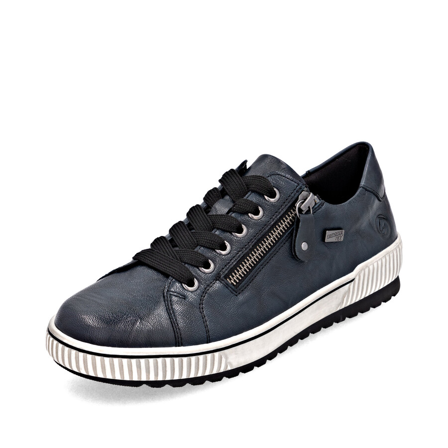 chaussures bleues à fermeture éclair pour femmes remonte d0700-15