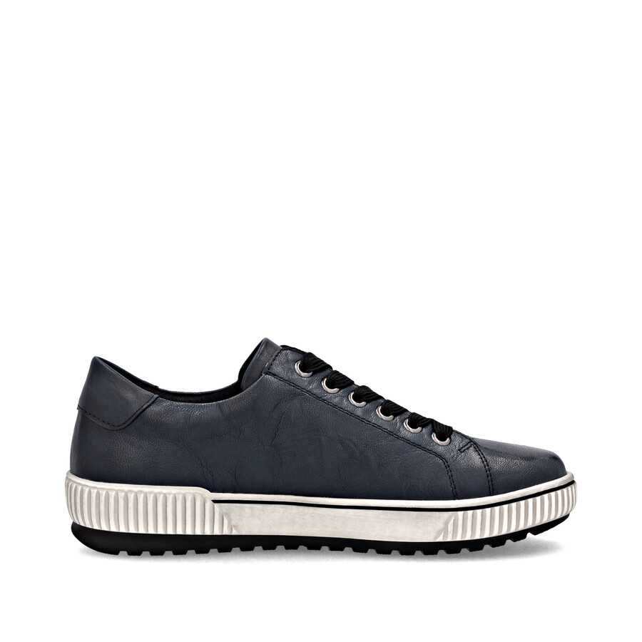 chaussures bleues à fermeture éclair pour femmes remonte d0700-15