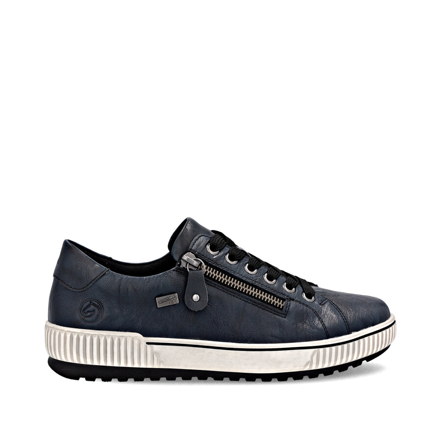 chaussures bleues à fermeture éclair pour femmes remonte d0700-15