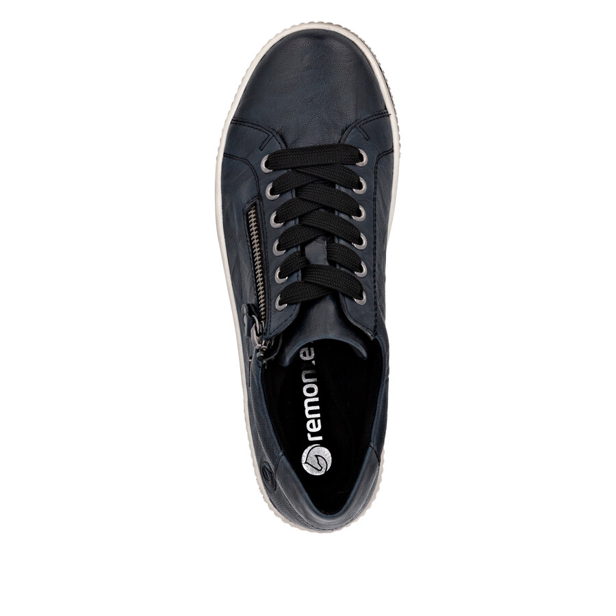chaussures bleues à fermeture éclair pour femmes remonte d0700-15