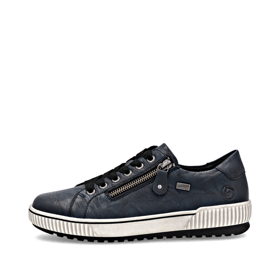chaussures bleues à fermeture éclair pour femmes remonte d0700-15