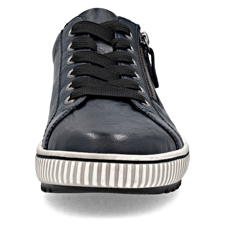 chaussures bleues à fermeture éclair pour femmes remonte d0700-15