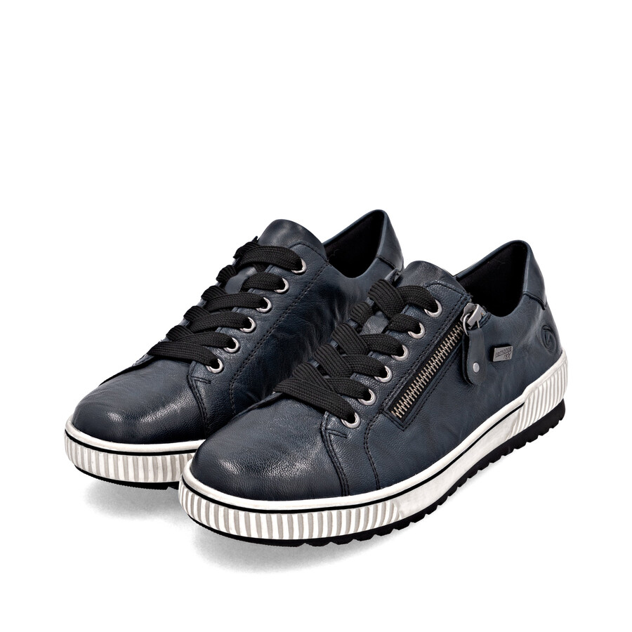 chaussures bleues à fermeture éclair pour femmes remonte d0700-15