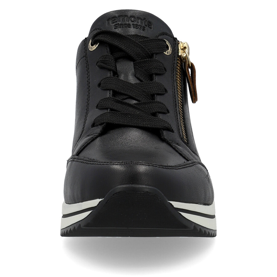 chaussures noires à fermeture éclair pour femmes remonte d0t03-01