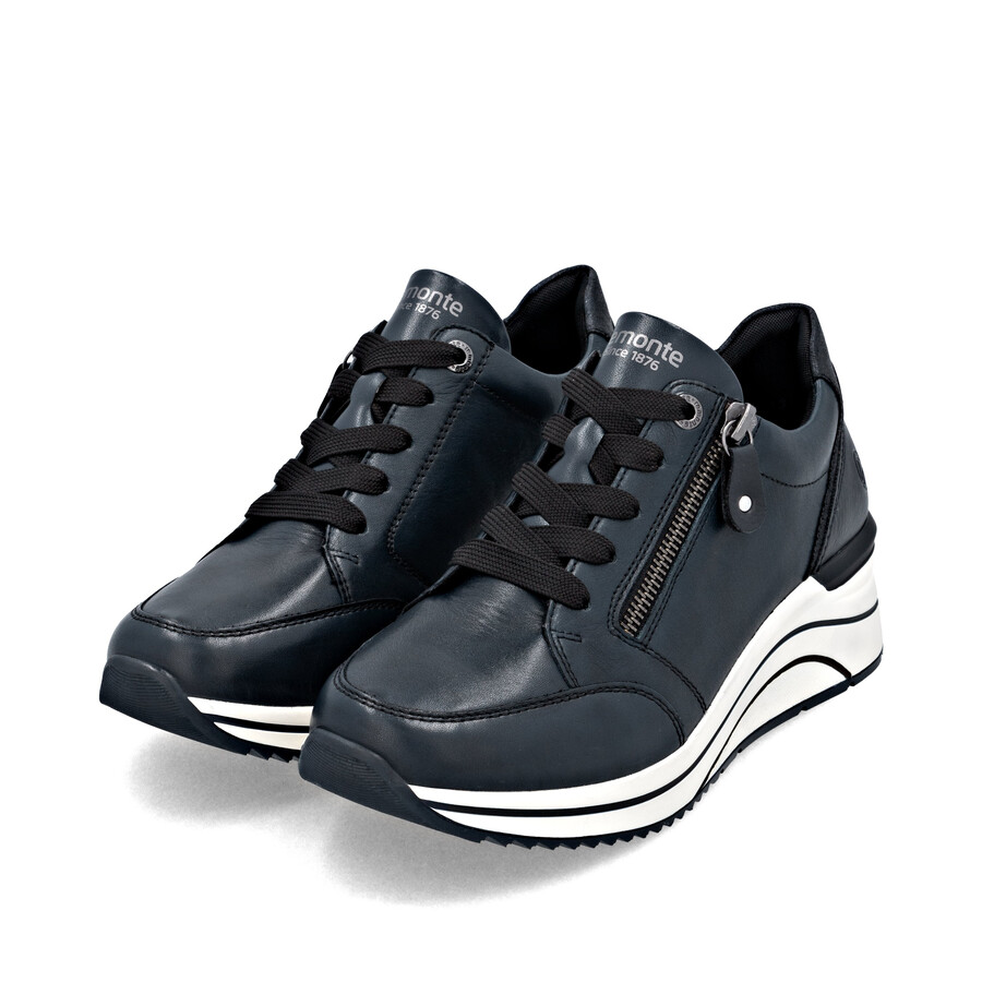 chaussures bleues à fermeture éclair pour femmes remonte d0t03-15