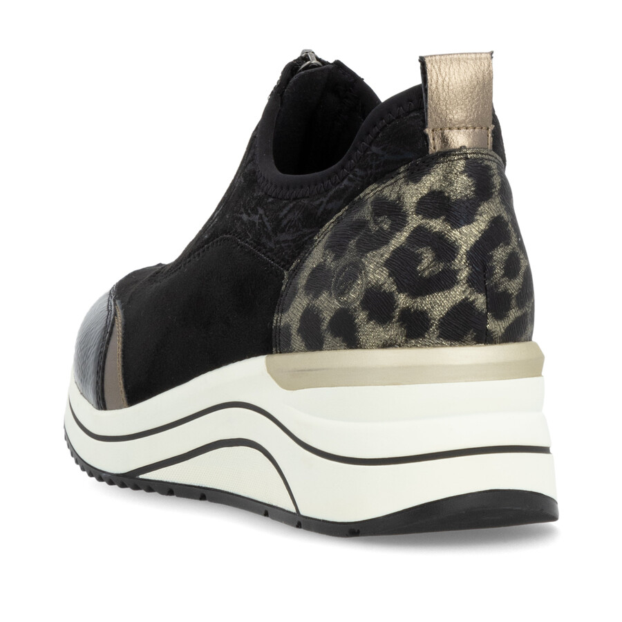 chaussures noires à fermeture éclair pour femmes remonte d0t08-02