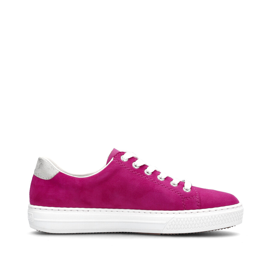 chaussures roses à fermeture éclair pour femmes rieker l59l1-31