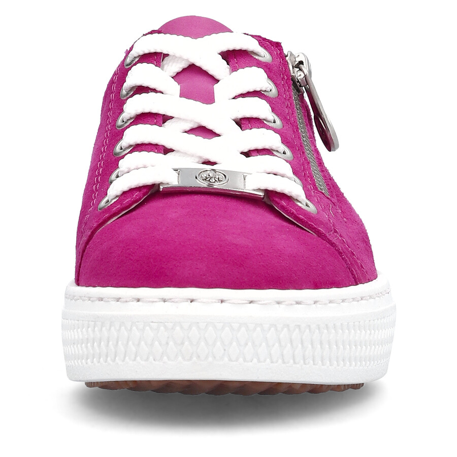 chaussures roses à fermeture éclair pour femmes rieker l59l1-31