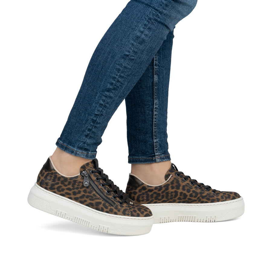 chaussures à fermeture éclair multiples pour femmes rieker m1953-90