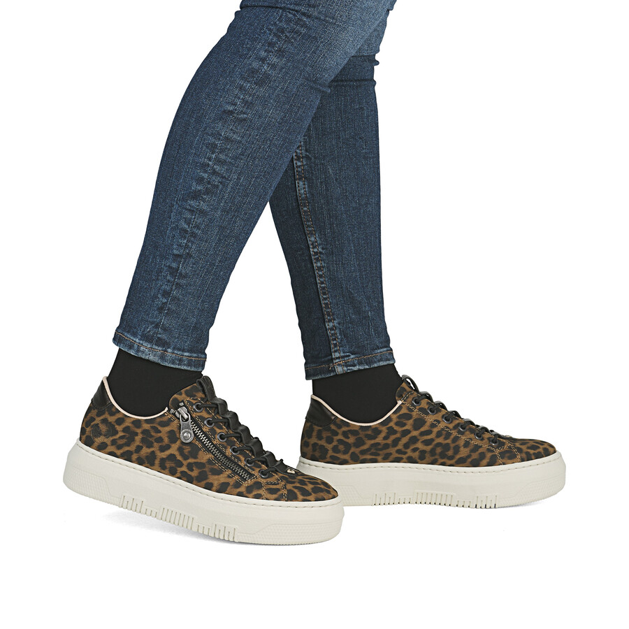 chaussures à fermeture éclair multiples pour femmes rieker m1953-90