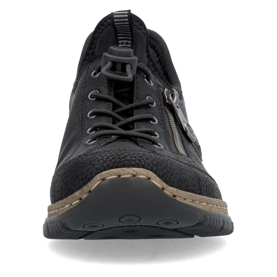 chaussures élastiques noires pour femmes rieker n3267-01