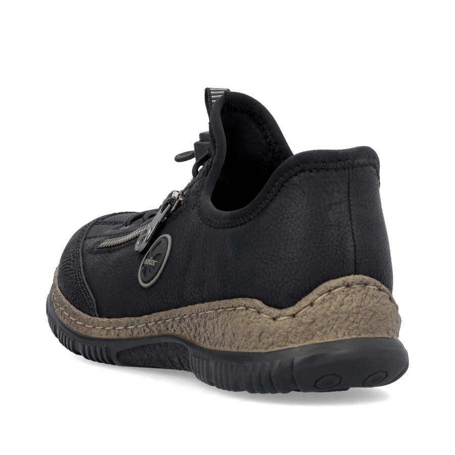 chaussures élastiques noires pour femmes rieker n3267-01