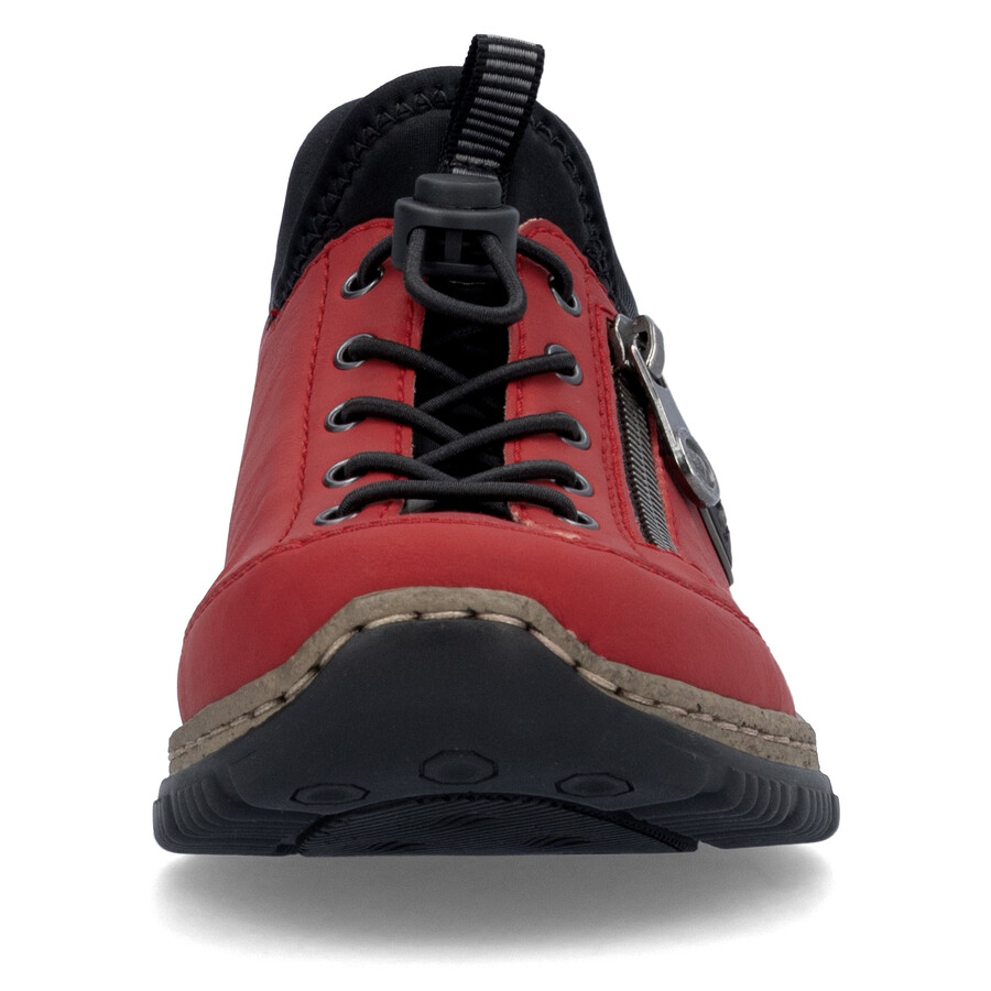 chaussures élastiques rouges pour femmes rieker n3267-33