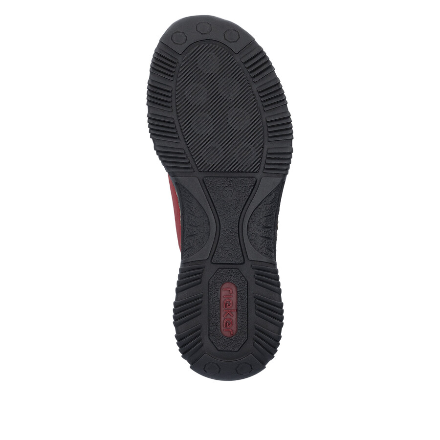 chaussures élastiques rouges pour femmes rieker n3267-33