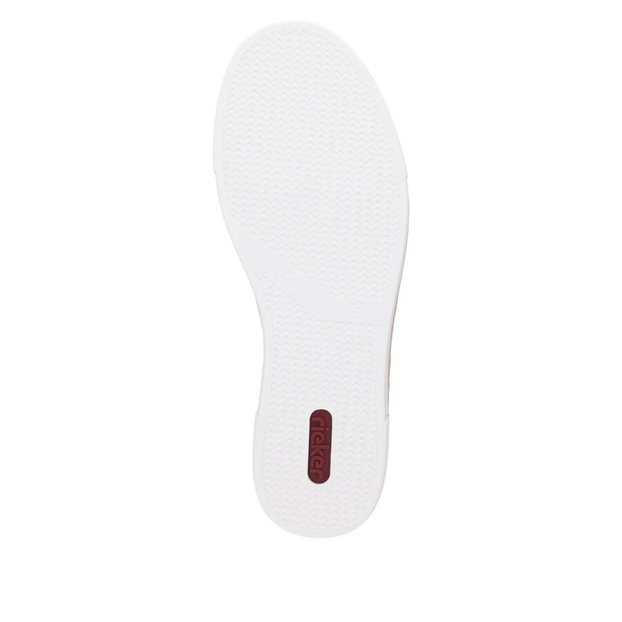 chaussures à lacets orange pour femmes rieker n49w1-38