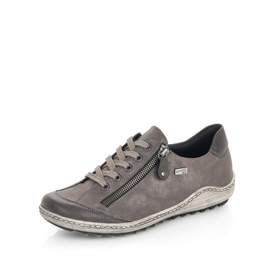 chaussures grises à fermeture éclair pour femmes remonte r1402-44