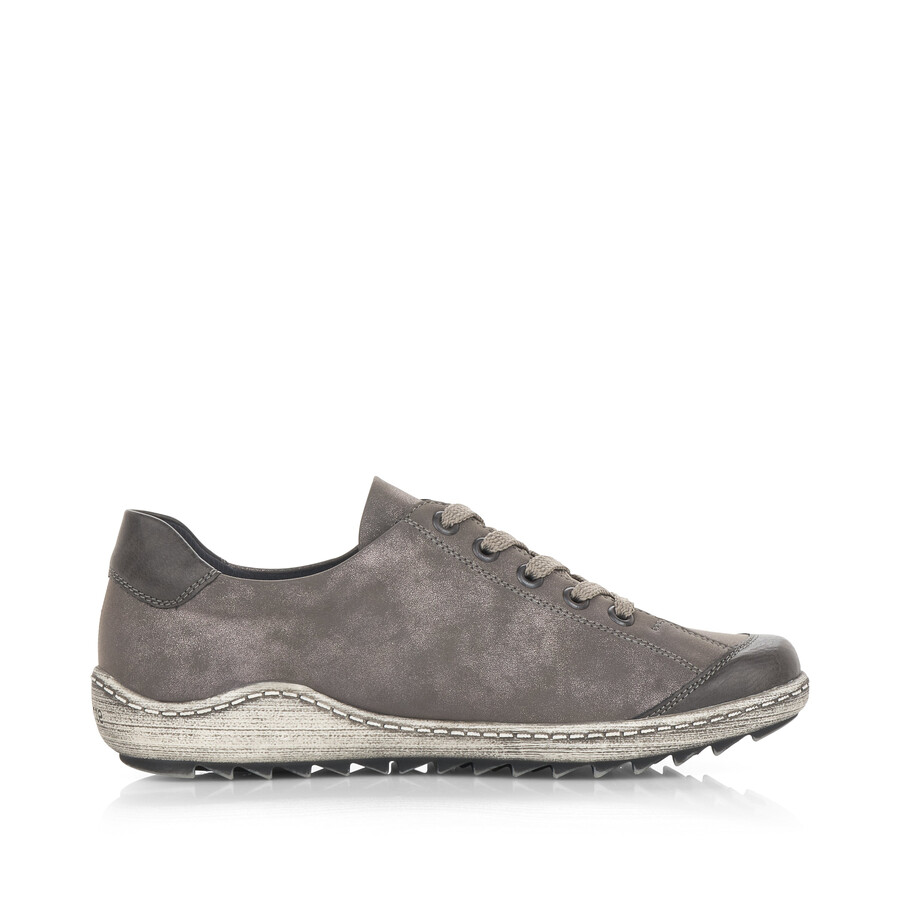 chaussures grises à fermeture éclair pour femmes remonte r1402-44