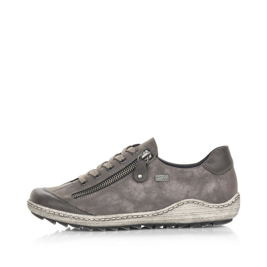 chaussures grises à fermeture éclair pour femmes remonte r1402-44