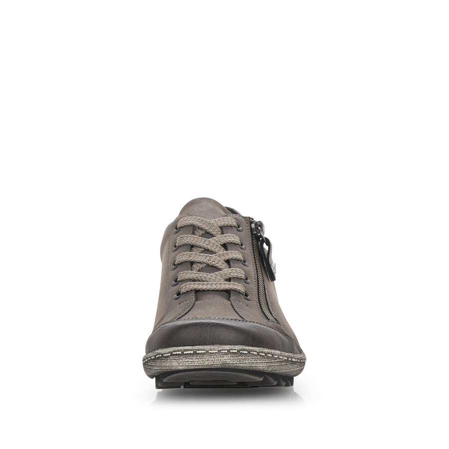 chaussures grises à fermeture éclair pour femmes remonte r1402-44