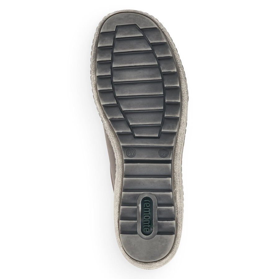 chaussures grises à fermeture éclair pour femmes remonte r1402-44