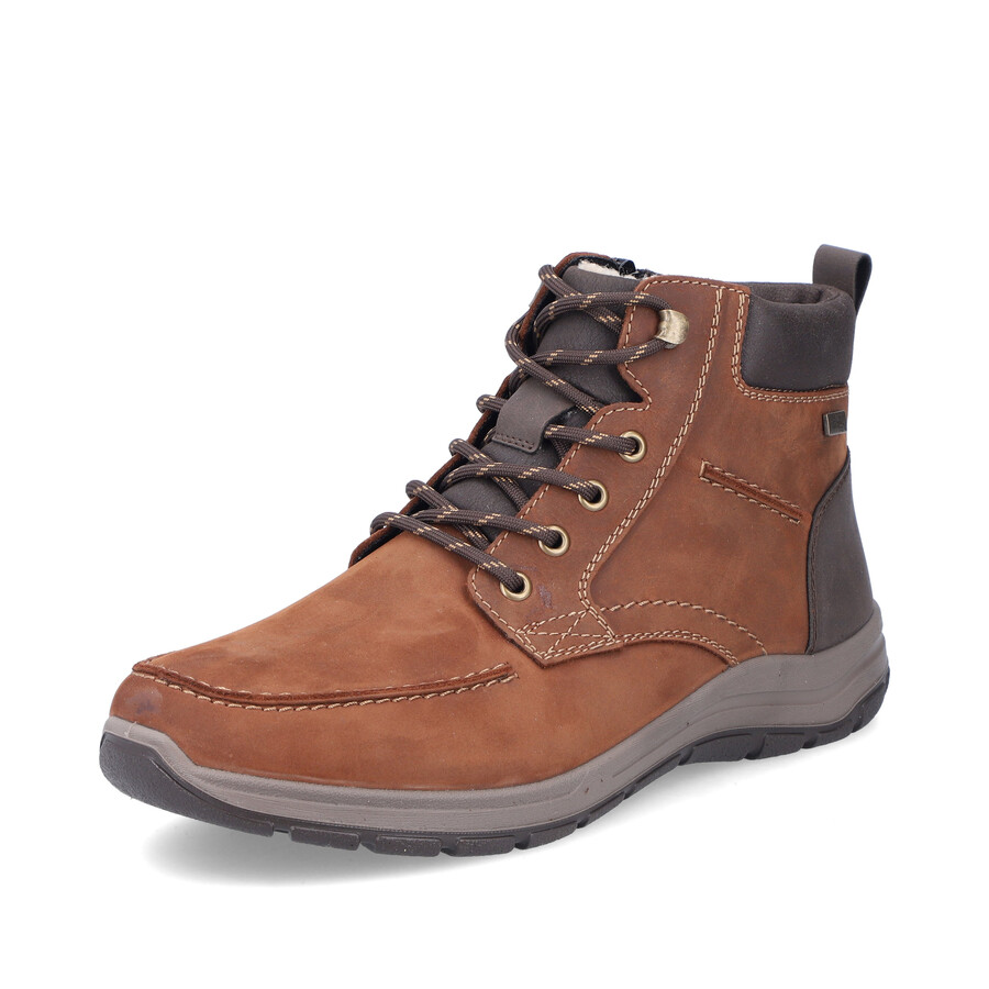 bottes marron à fermeture éclair pour homme rieker 03610-22