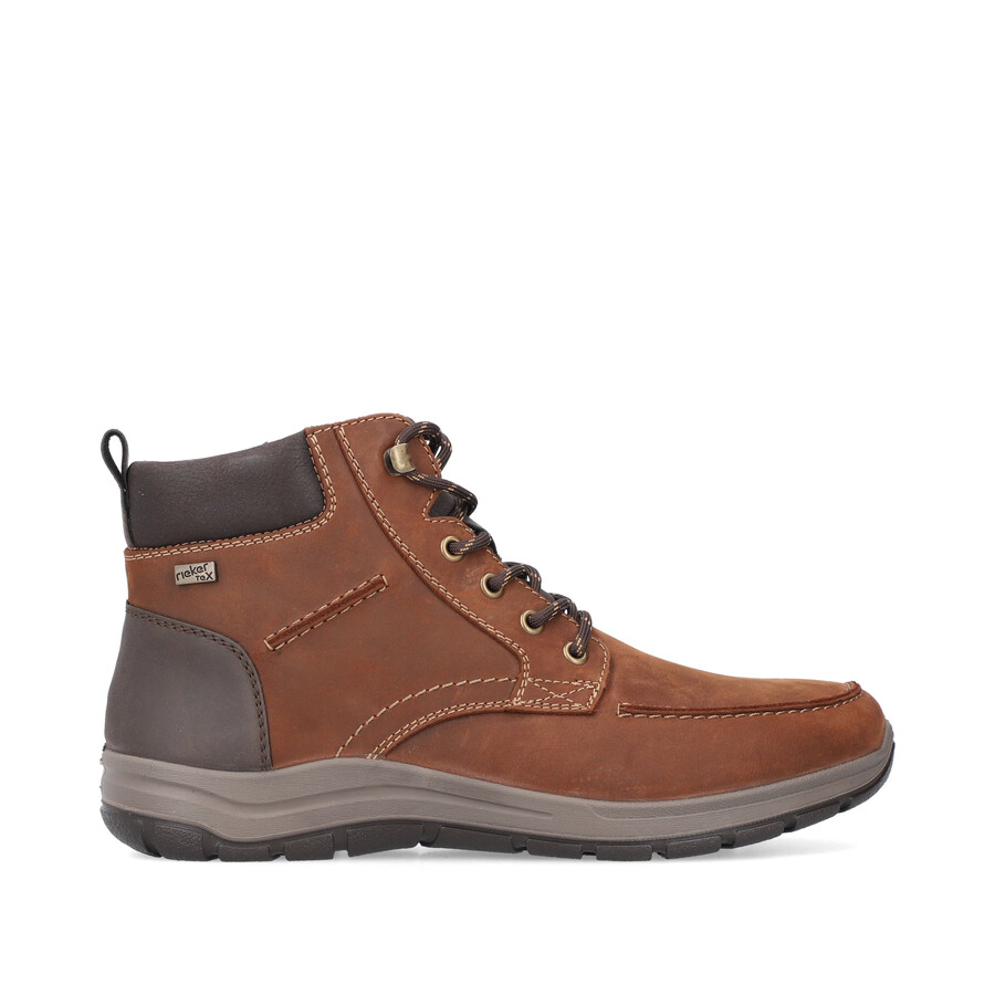 bottes marron à fermeture éclair pour homme rieker 03610-22