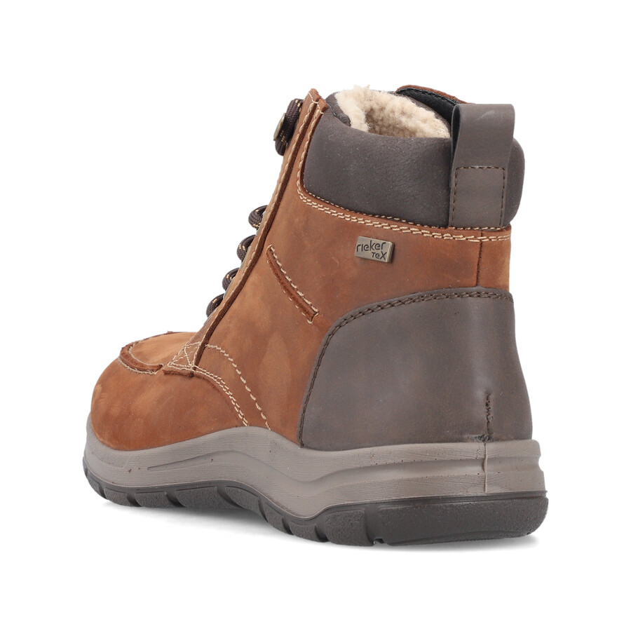 bottes marron à fermeture éclair pour homme rieker 03610-22