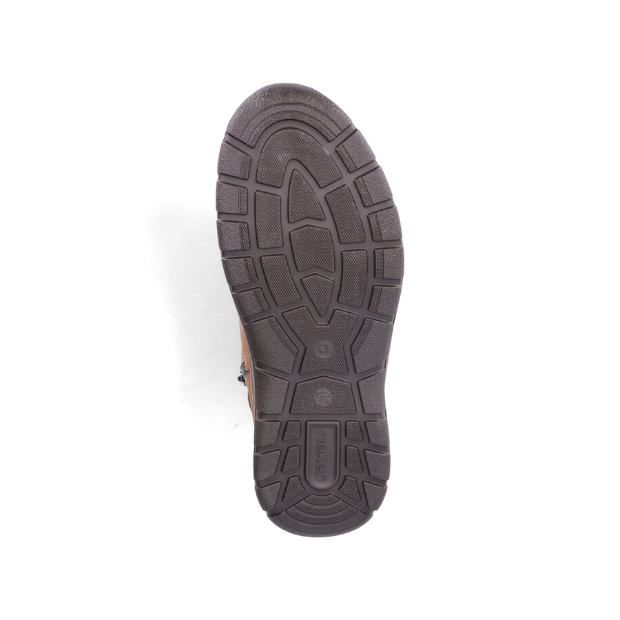 bottes marron à fermeture éclair pour homme rieker 03610-22