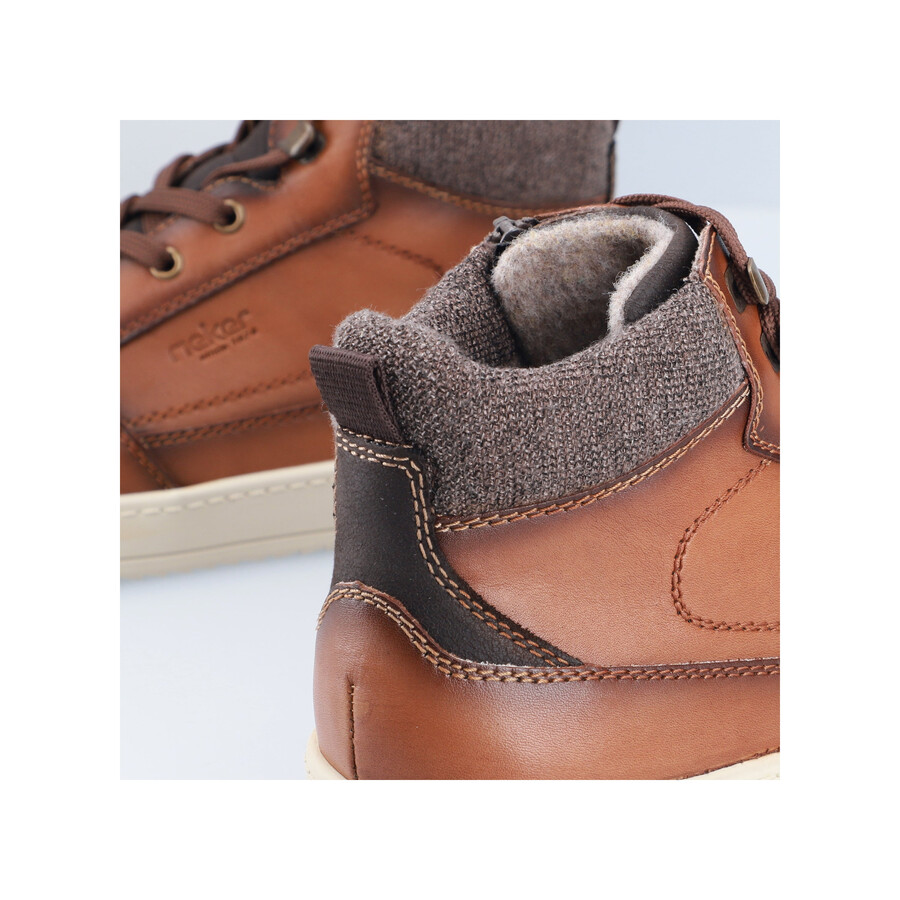 bottes marron à fermeture éclair pour homme rieker 17530-25