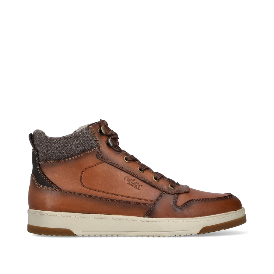 bottes marron à fermeture éclair pour homme rieker 17530-25