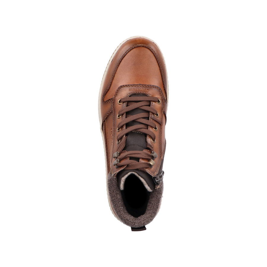 bottes marron à fermeture éclair pour homme rieker 17530-25